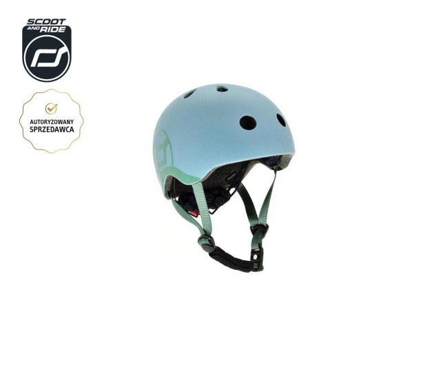 Scoot & Ride Kask Ochronny XXS-S dla dzieci 1-5 lat Steel - 580280 - zdjęcie 2